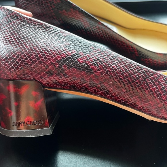 Jimmy Choo Snakeskin Ballet Heels - Picture 6 of 6